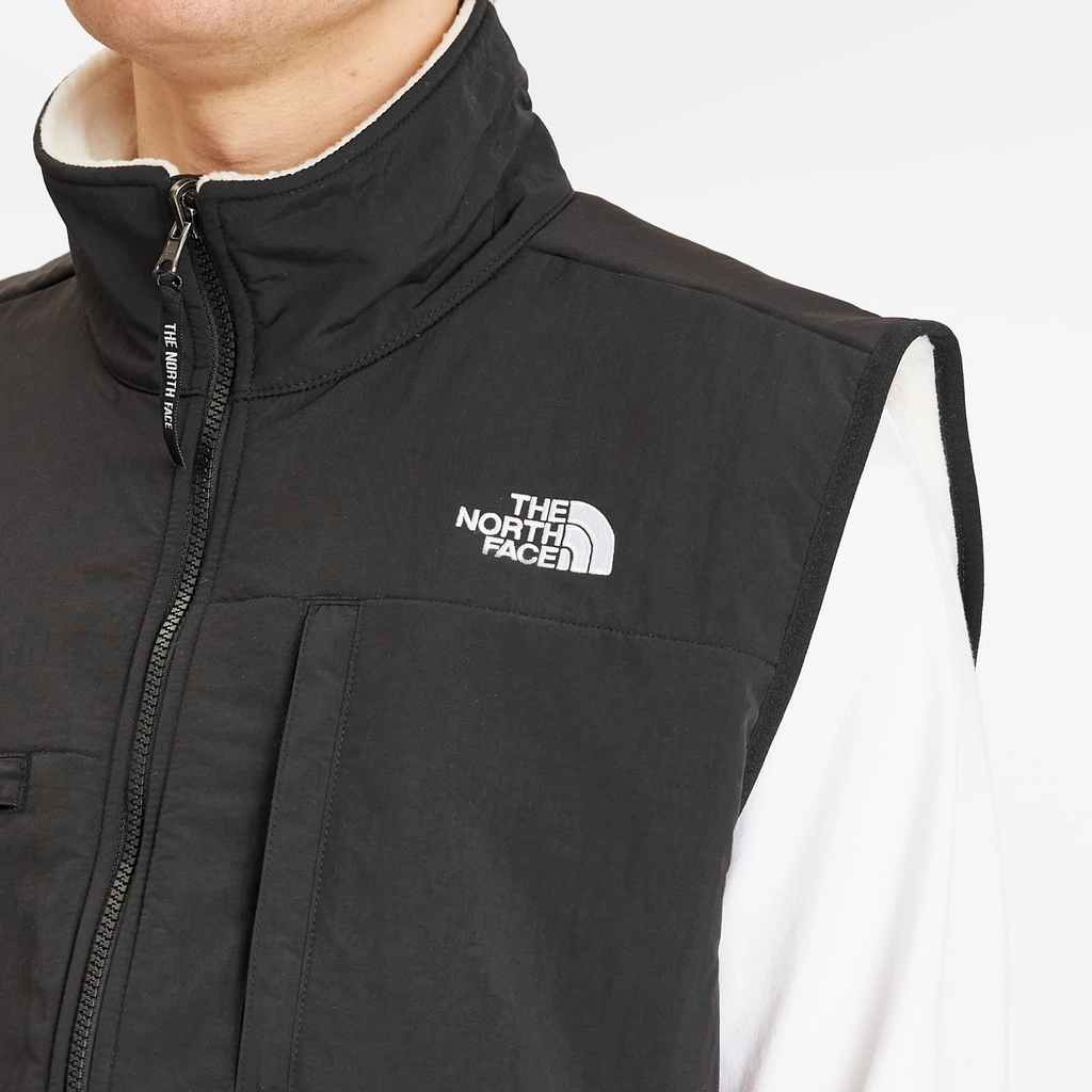 The North Face Men's Retro Denali Vest White Dune/Tnf Black